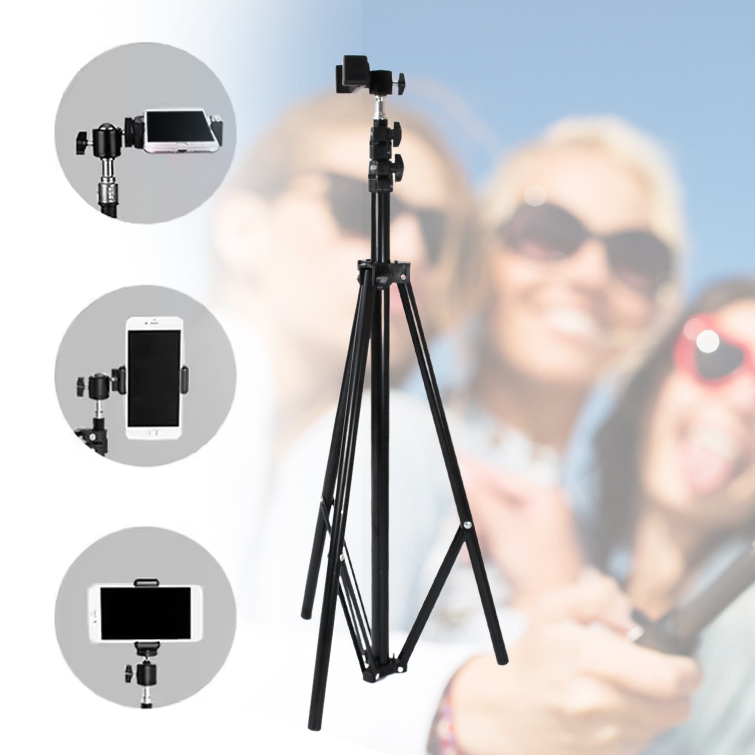 Professional Tripod for DSLR Photography (Max Height 178cm, Multi-Head, Folding) Professional Tripod for DSLR Photography (Max Height 178cm, Multi-Head, Folding)